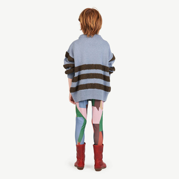 Grey Bull Sweater MODEL BACK