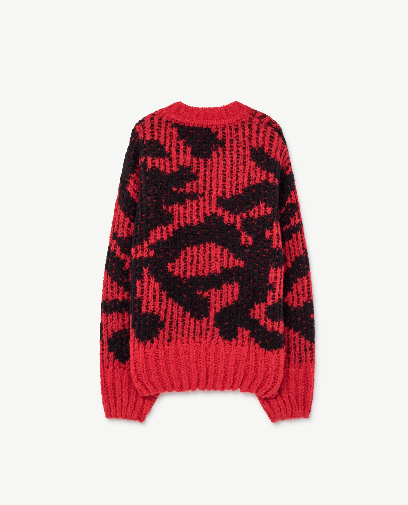 Red Arty Racoon Cardigan PRODUCT BACK
