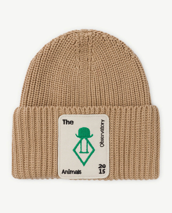 Deep Brown Kids Pony Hat PRODUCT FRONT