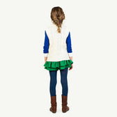 Raw White Bat Vest MODEL BACK