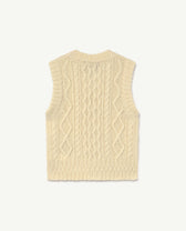 Raw White Bat Vest PRODUCT BACK