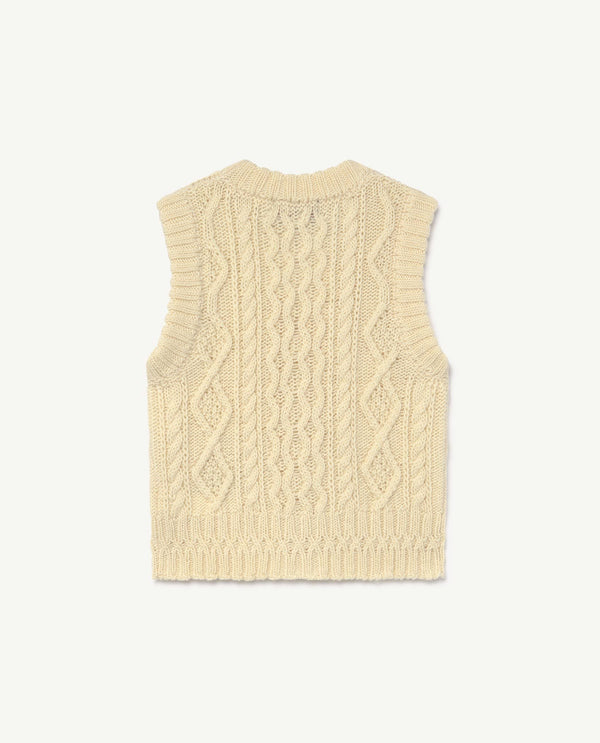 Raw White Bat Vest PRODUCT BACK