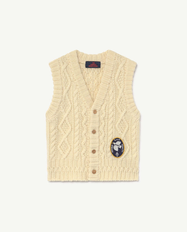 Raw White Bat Vest PRODUCT FRONT