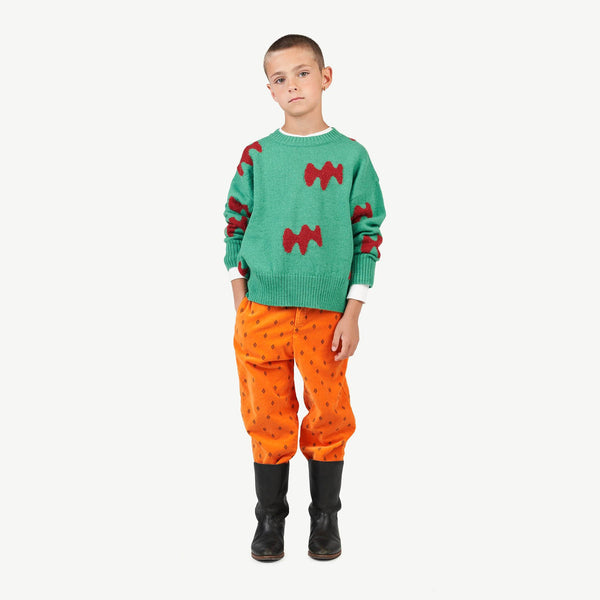Green Raven Sweater MODEL FRONT