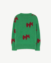 Green Raven Sweater PRODUCT BACK