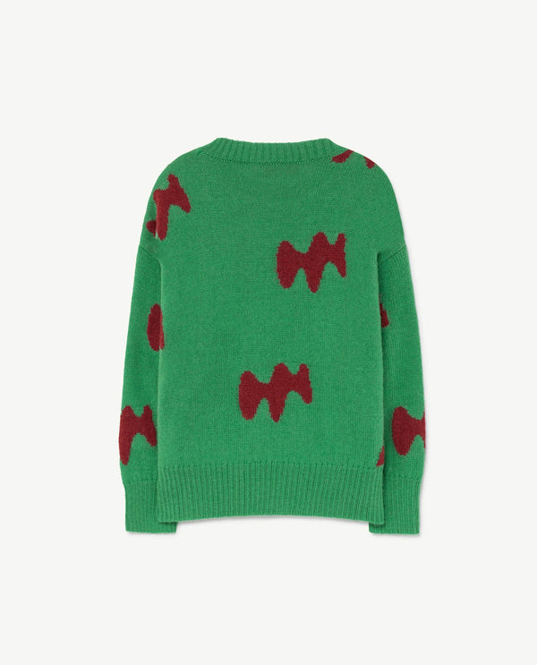 Green Raven Sweater PRODUCT BACK