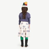 Purple Blow Pony Hat MODEL BACK