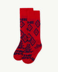 Red Apple Hen Socks