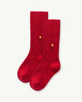 Deep Red Skunk Socks