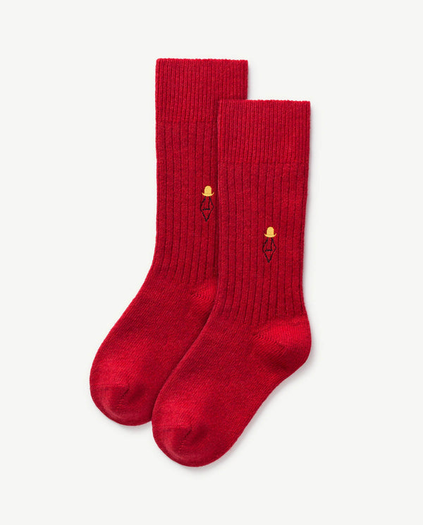 Deep Red Skunk Socks PRODUCT FRONT