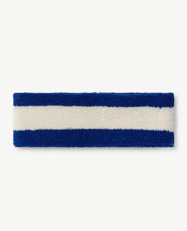 Blue Embroidery Headband PRODUCT BACK