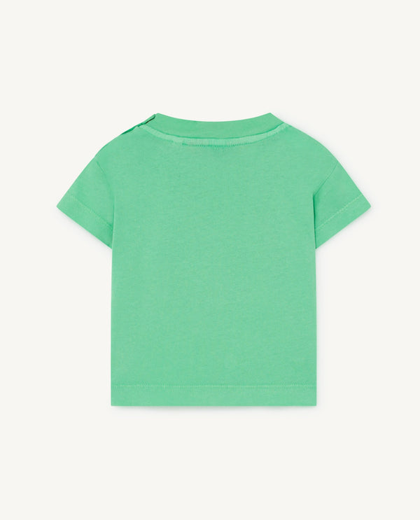 Green Rooster Baby T-Shirt PRODUCT BACK