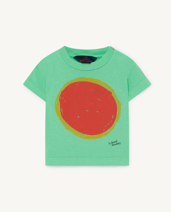 Green Rooster Baby T-Shirt PRODUCT FRONT