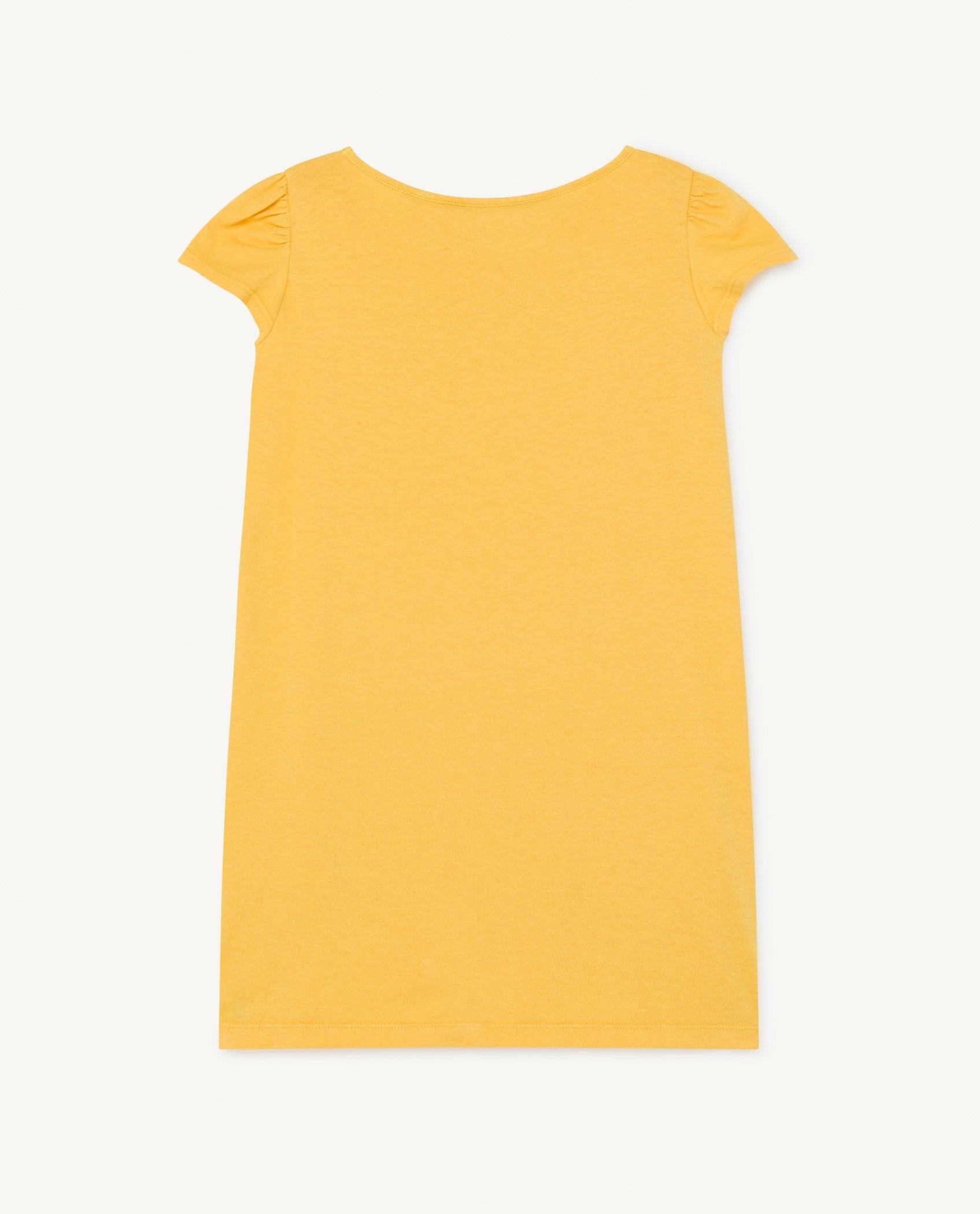 Yellow Flamingo T-Shirt Dress PRODUCT BACK