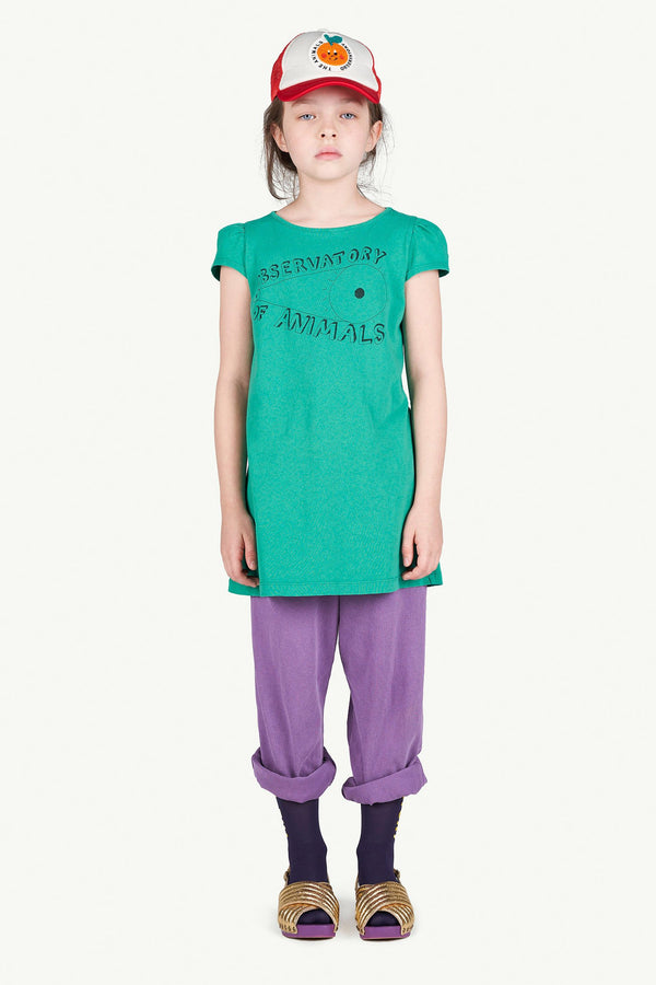 Green Flamingo T-Shirt Dress MODEL FRONT