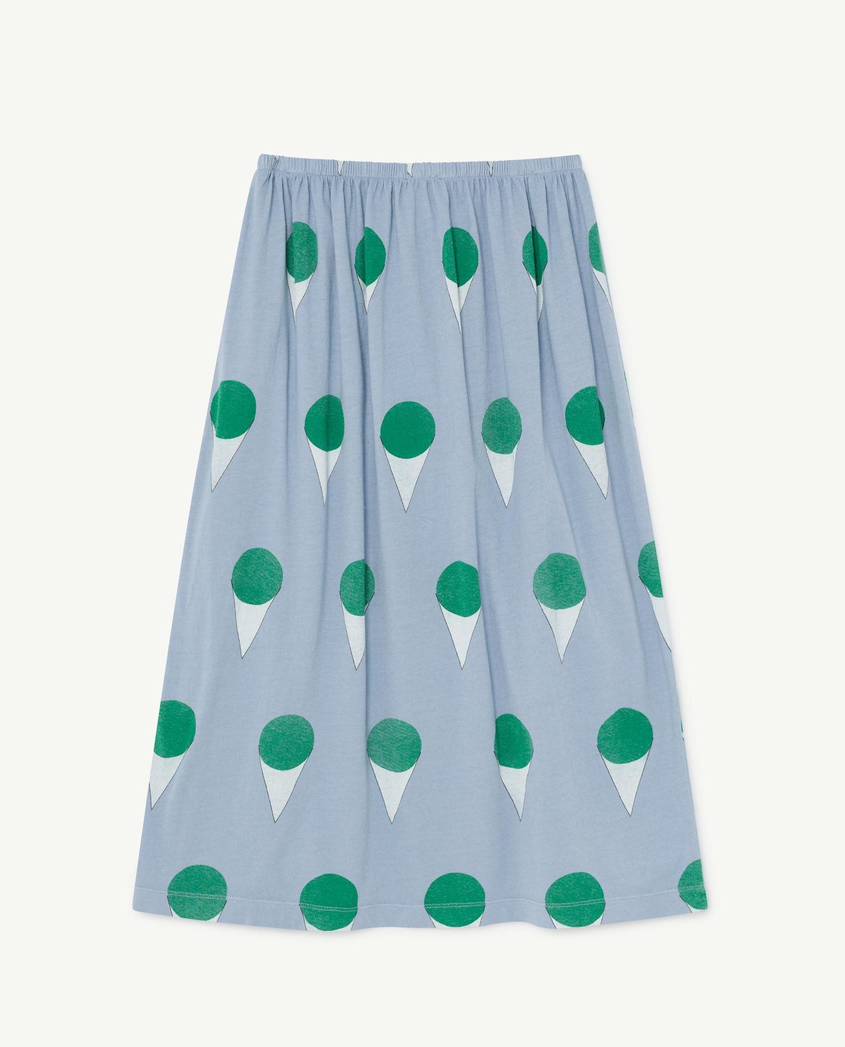 Pale Blue Ladybug Skirt PRODUCT BACK