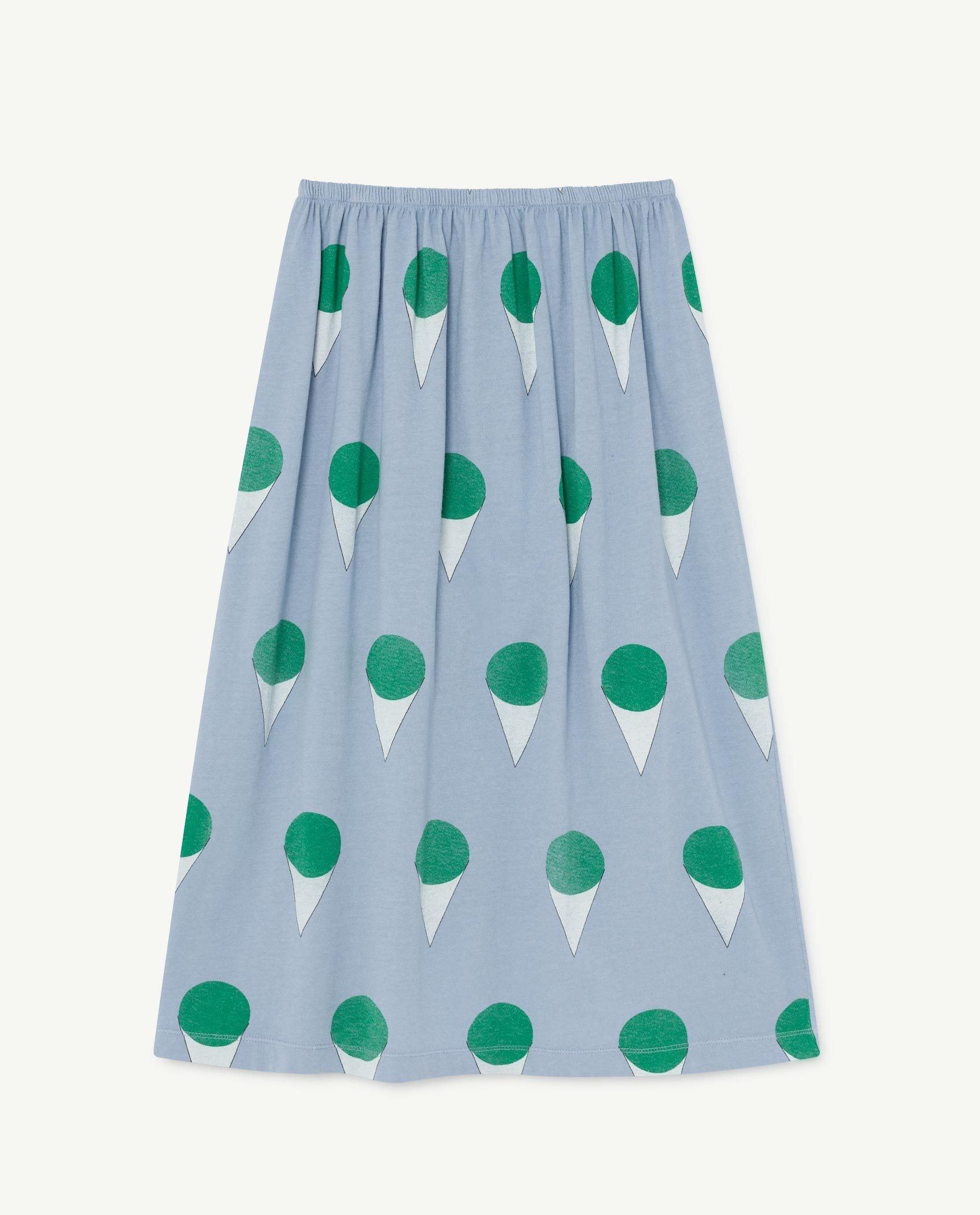 Pale Blue Ladybug Skirt PRODUCT FRONT