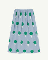 Pale Blue Ladybug Skirt PRODUCT FRONT