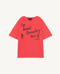 Red Oversize Rooster T-Shirt