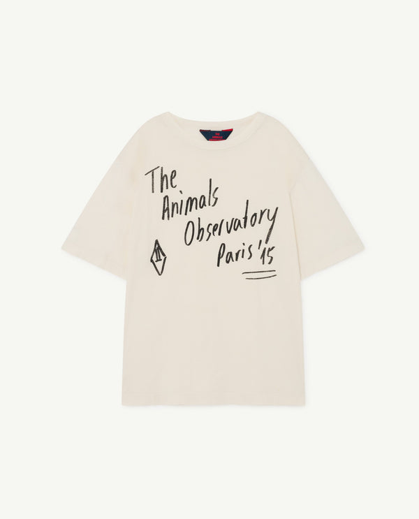 White Oversize Rooster T-Shirt PRODUCT FRONT