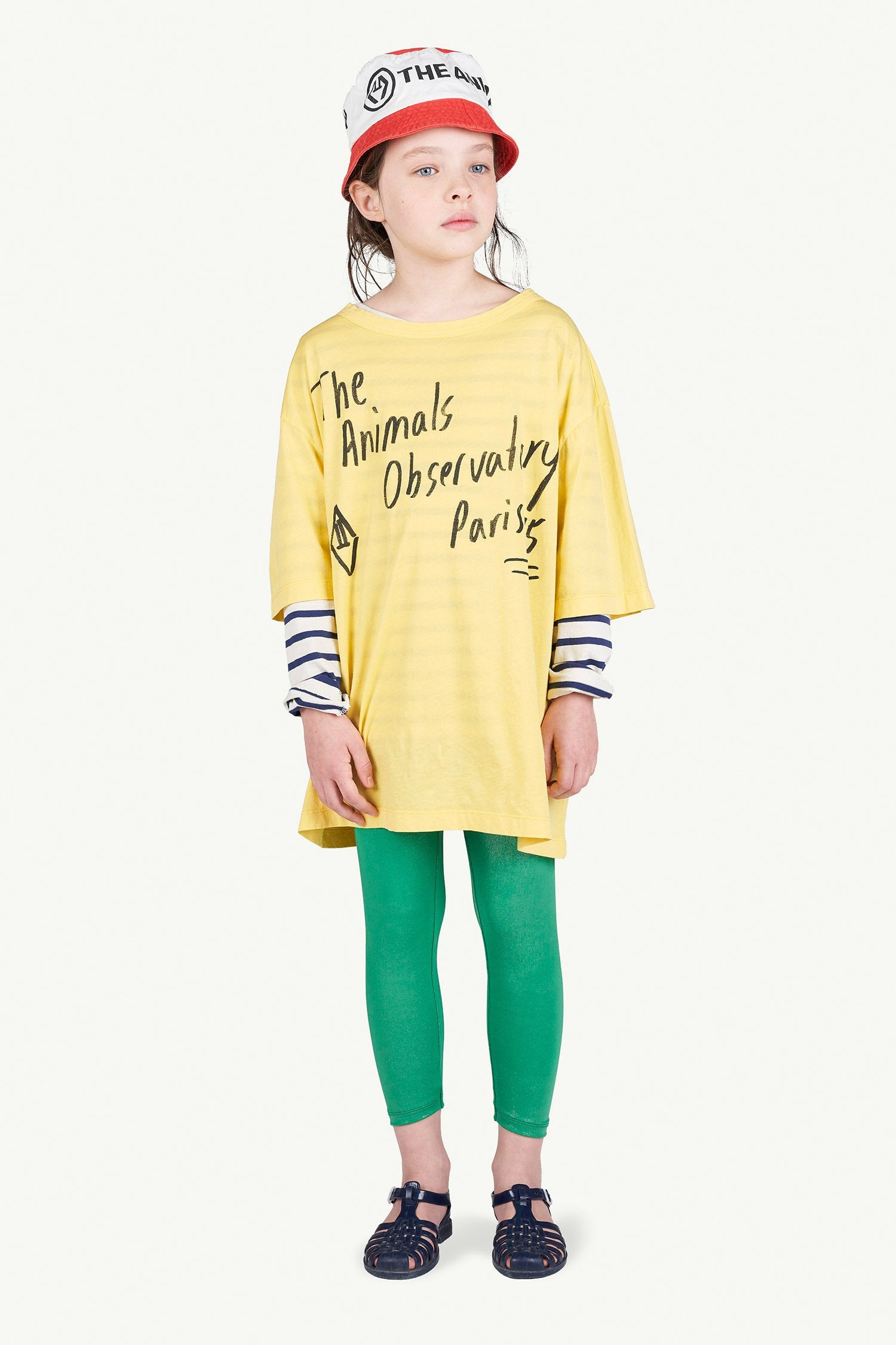 Yellow Oversize Rooster T-Shirt MODEL FRONT