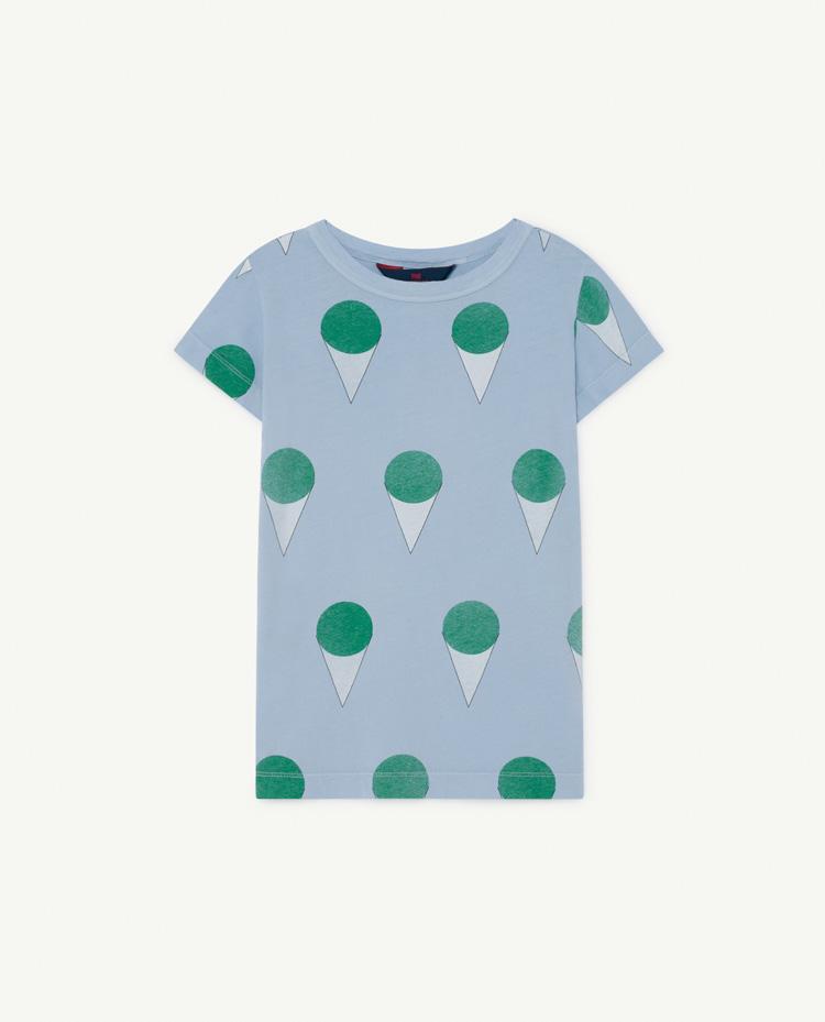 Pale Blue Hippo T-Shirt COVER