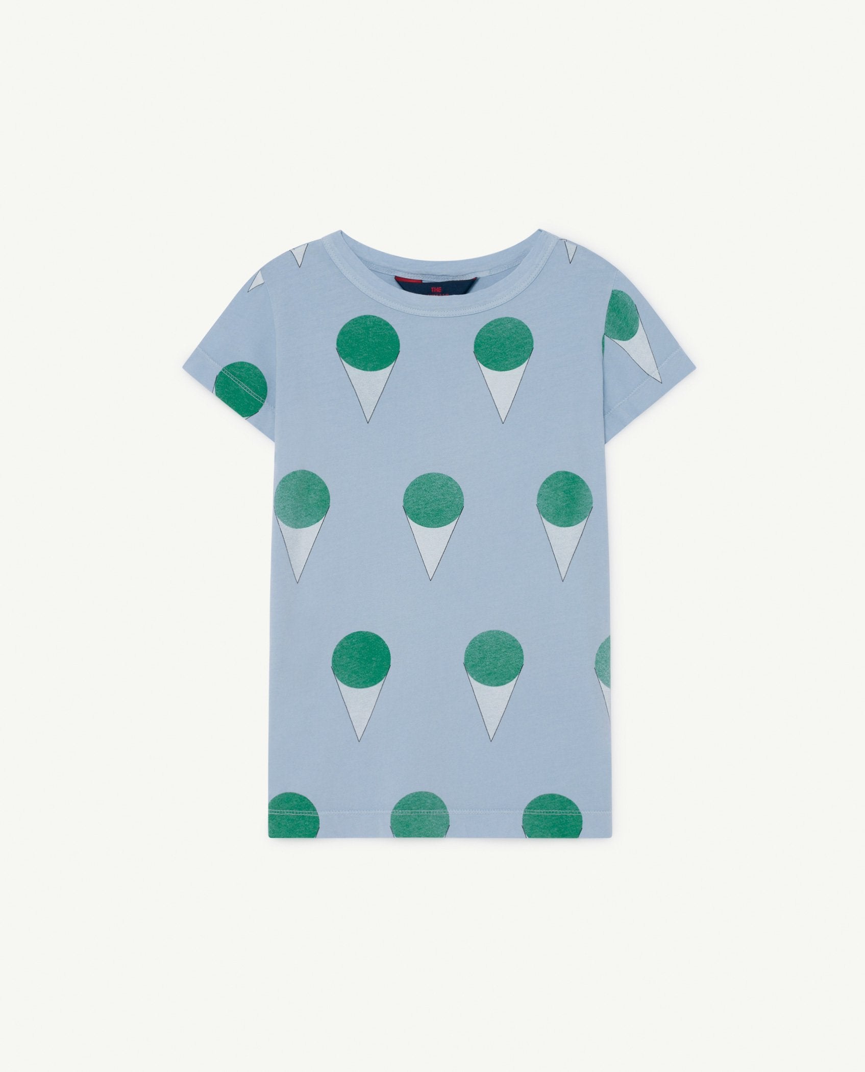 Pale Blue Hippo T-Shirt PRODUCT FRONT