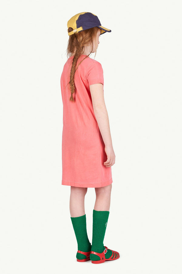 Red Gorilla T-Shirt Dress MODEL BACK