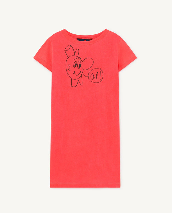 Red Gorilla T-Shirt Dress PRODUCT FRONT
