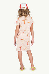 Pink Gorilla T-Shirt Dress MODEL BACK