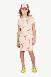 Pink Gorilla T-Shirt Dress MODEL FRONT