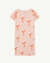 Pink Gorilla T-Shirt Dress PRODUCT BACK
