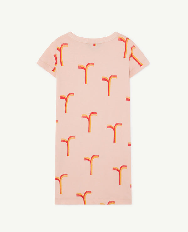 Pink Gorilla T-Shirt Dress PRODUCT BACK