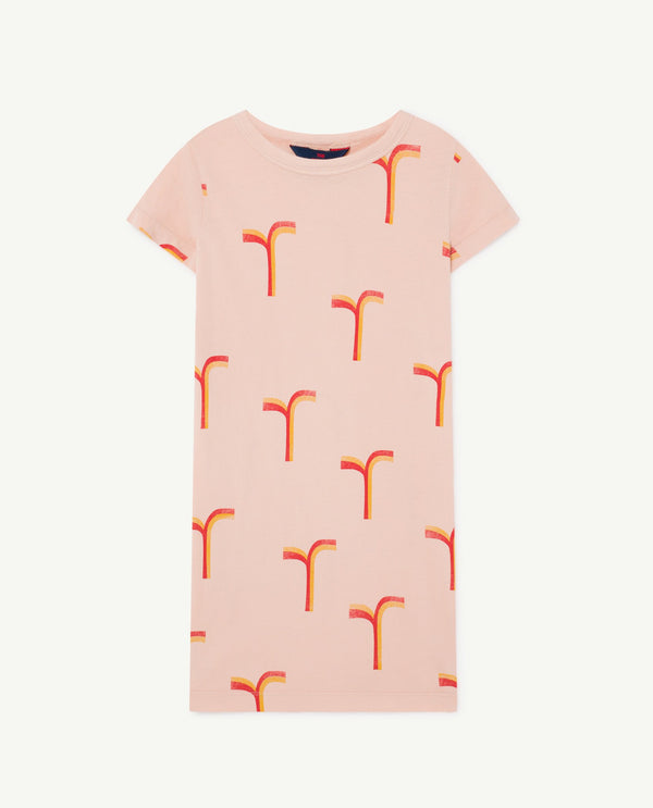 Pink Gorilla T-Shirt Dress PRODUCT FRONT