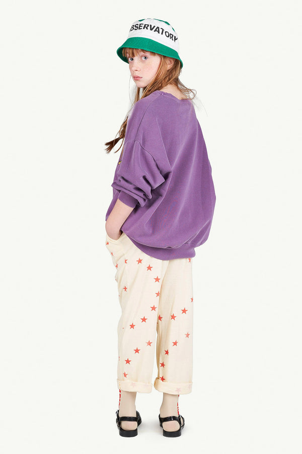 Purple Big Bear Sweatshirt MODEL BACK