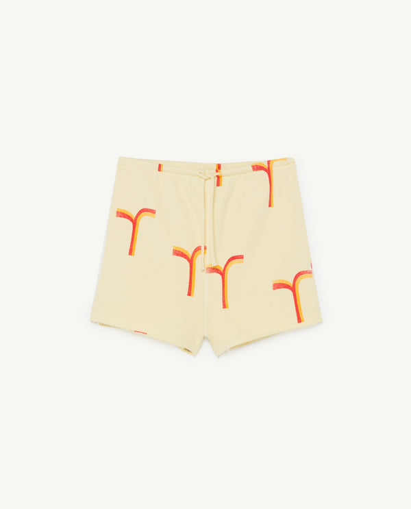 White Hedgehog Shorts PRODUCT FRONT