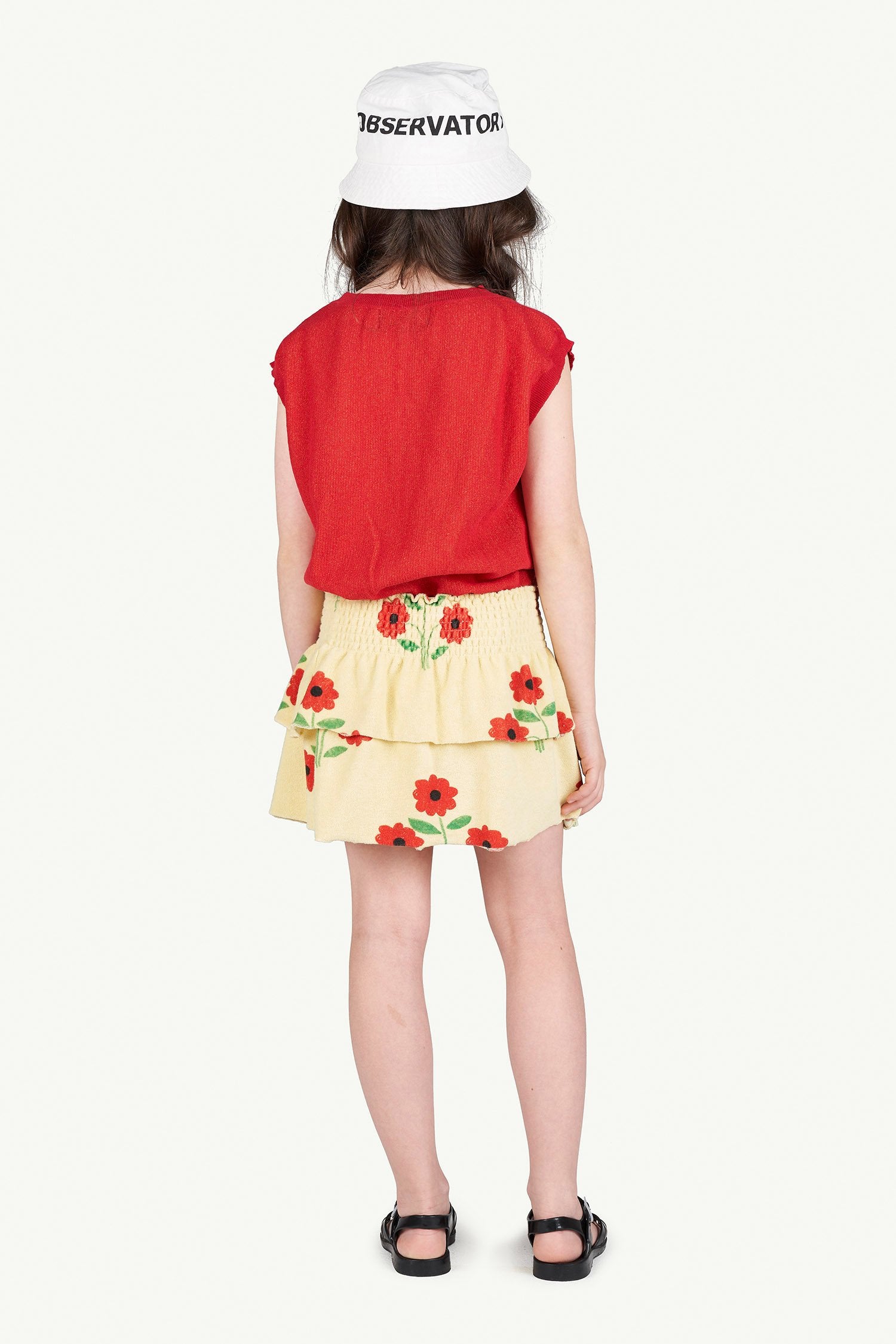 Flower Wombat Skirt MODEL BACK