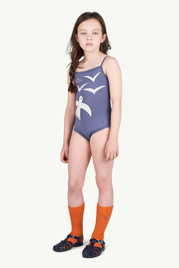Blue Octopus Swimsuit MODEL FRONT