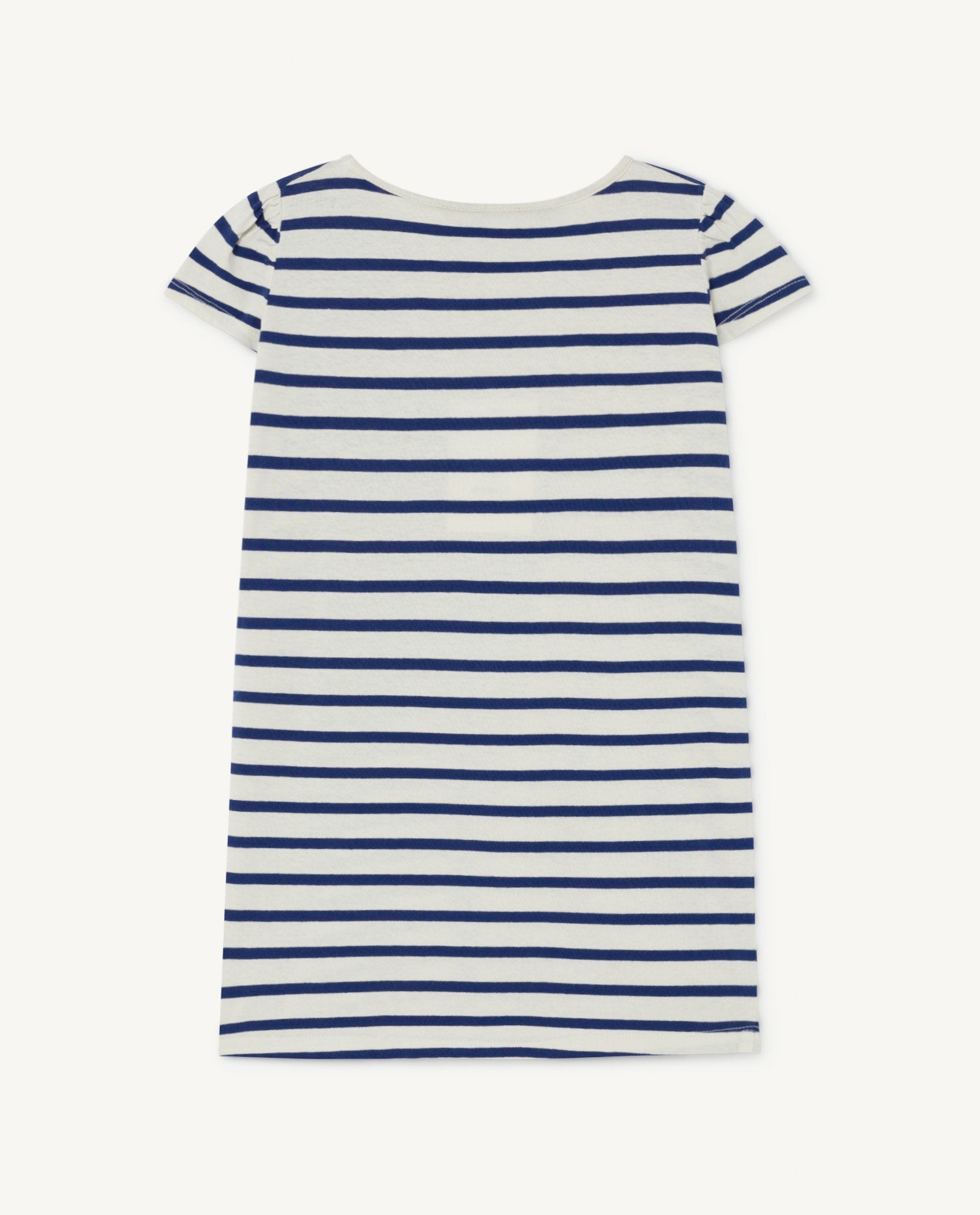 Blue Striped Flamingo T-Shirt Dress PRODUCT BACK