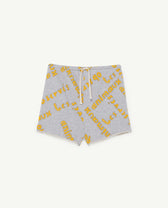 Grey Hedgehog Kids Shorts PRODUCT FRONT