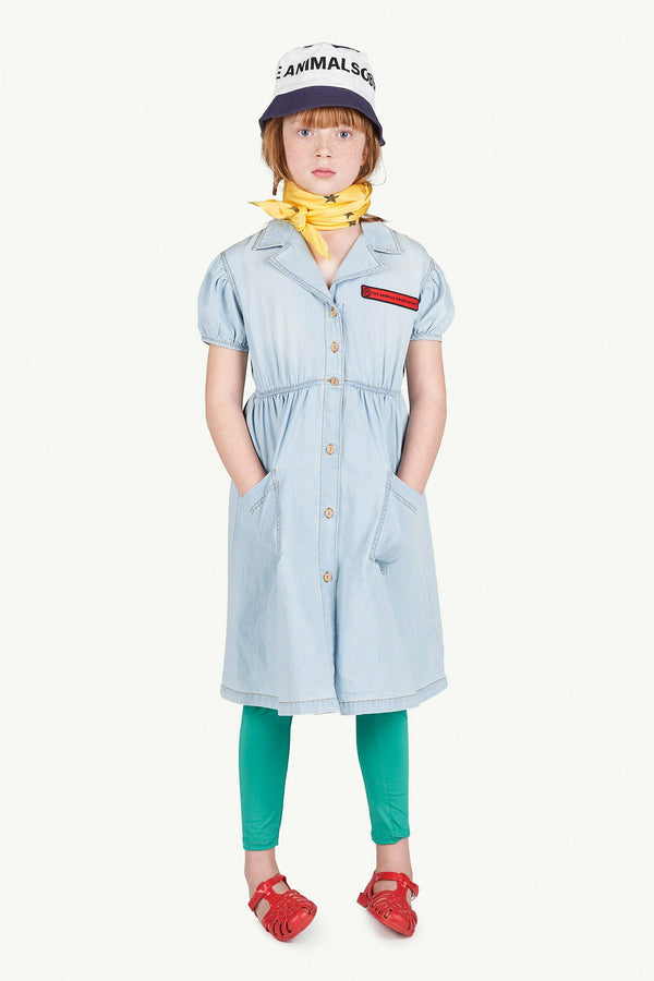 Denim Dolphin Dress MODEL FRONT