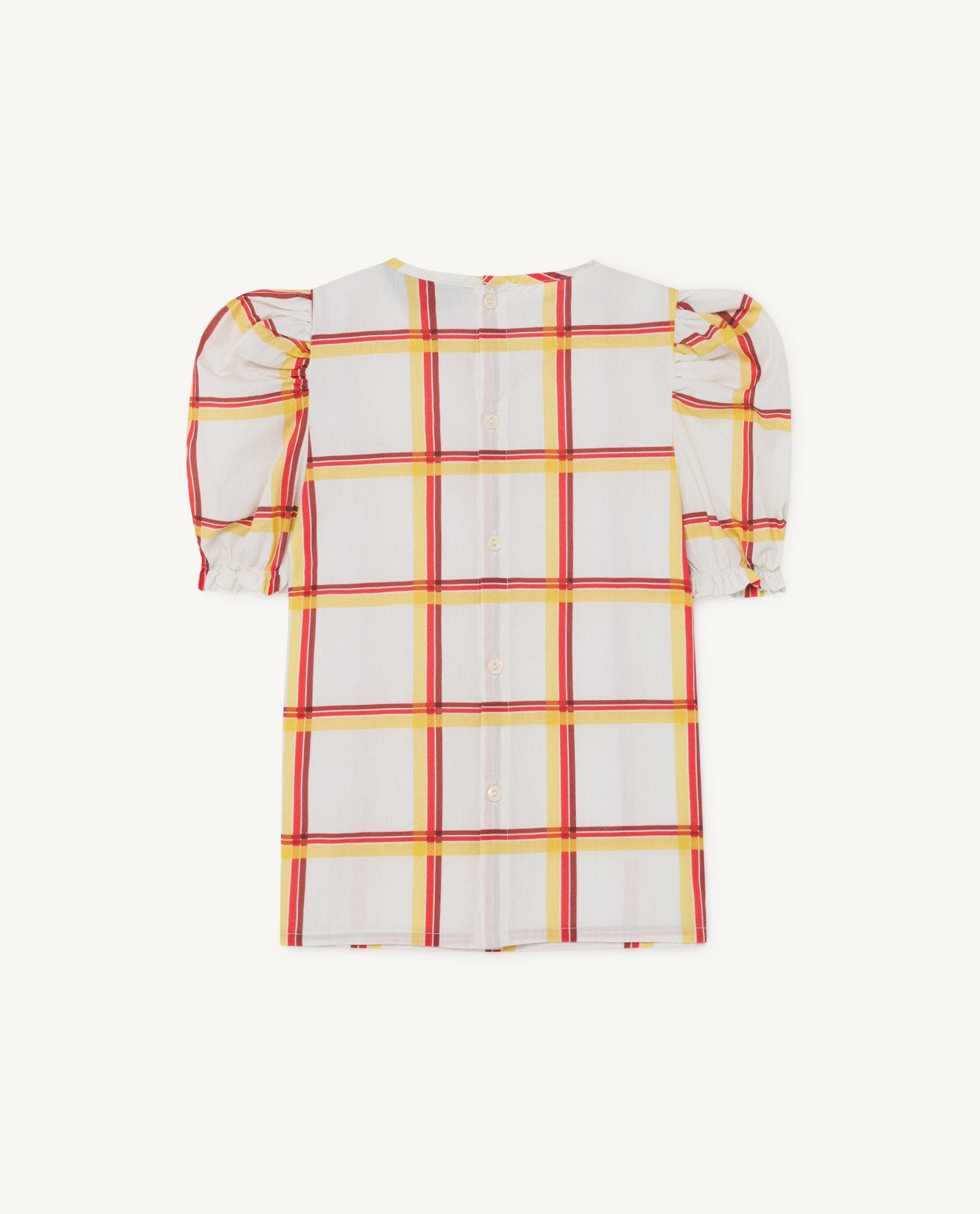 Checkered Canary Blouse PRODUCT BACK