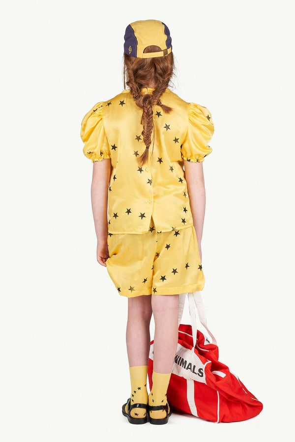 Yellow Canary Blouse MODEL BACK