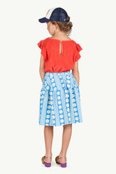 Printed Turkey Skirt MODEL BACK