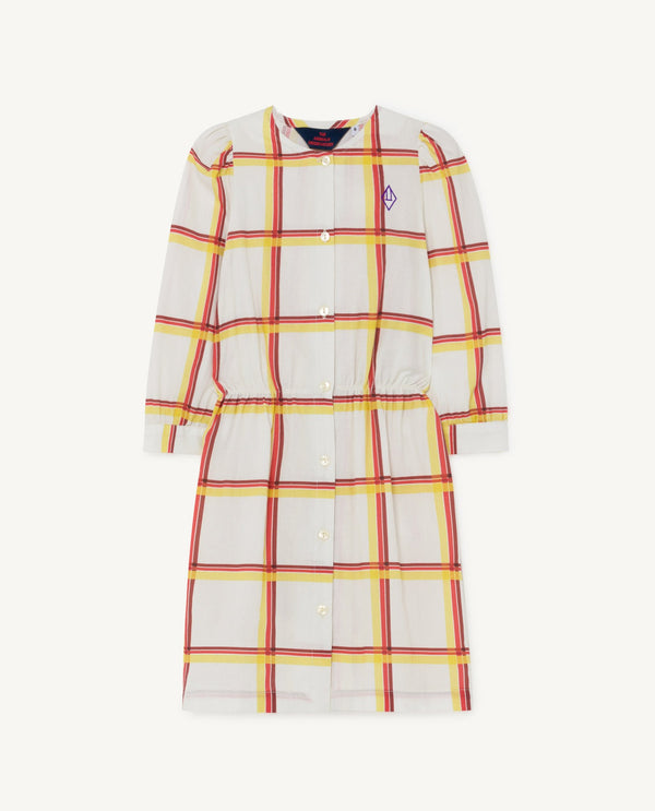 Checkered Tortoise Dress PRODUCT FRONT
