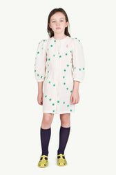 White Tortoise Dress MODEL FRONT