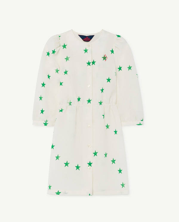 White Tortoise Dress PRODUCT FRONT