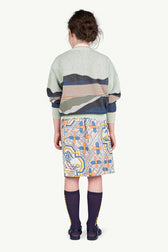 Printed Swan Skirt MODEL BACK