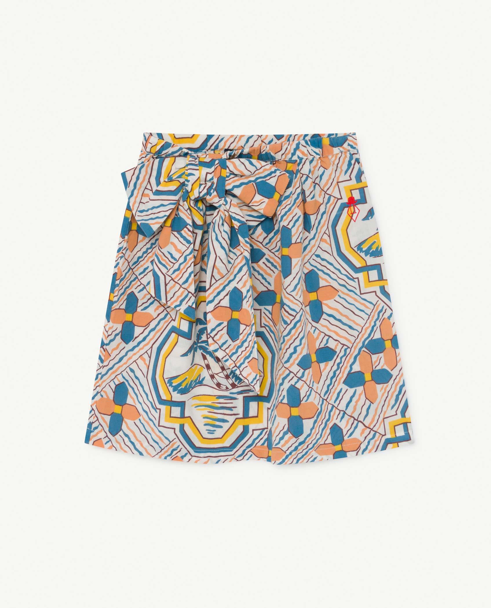 Printed Swan Skirt PRODUCT FRONT