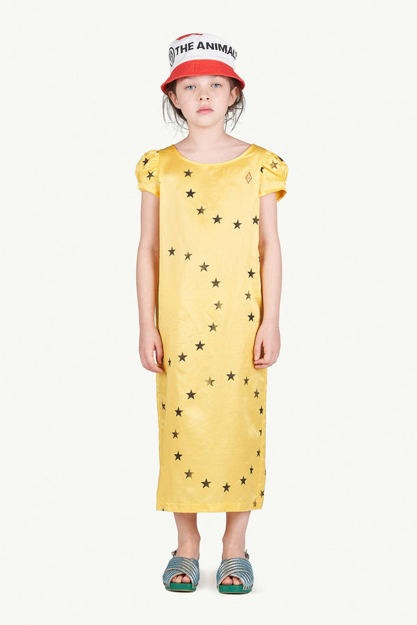 Yellow Giraffe Dress MODEL FRONT